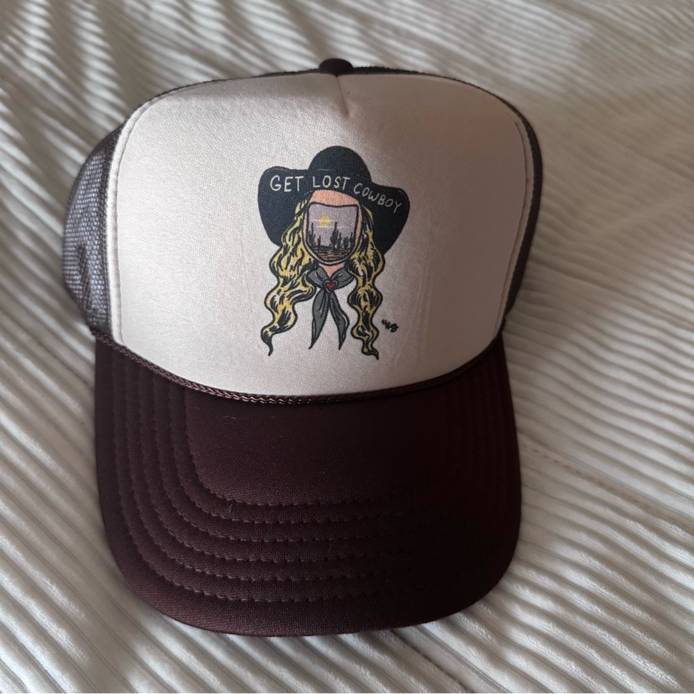 NWOT Get Lost Cowboy Trucker Hat